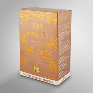 Amazing Coffee Mocha with Barley and Alkaline | 1 Box | 10 Sachets | Free Shipping